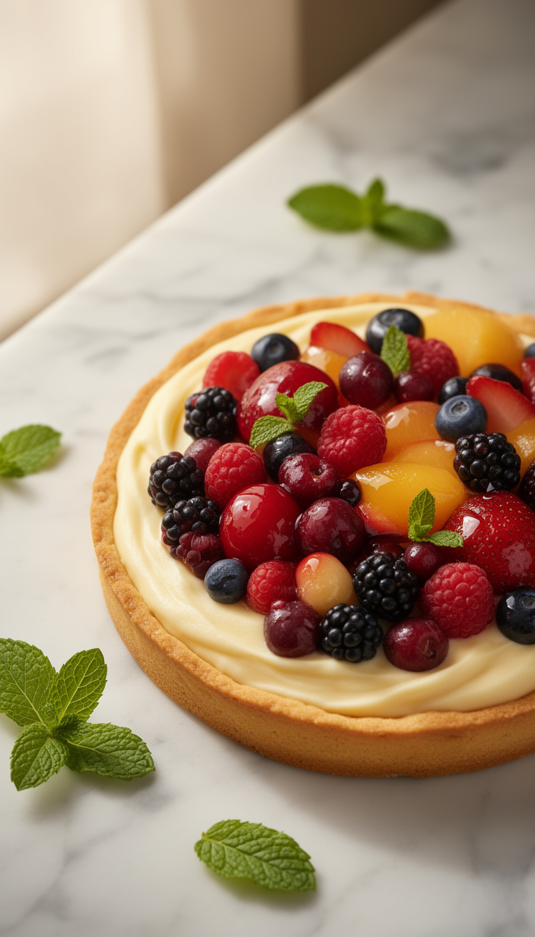 Foolproof Mother's Day Fruit Tart with Premade Pastry Shell - French