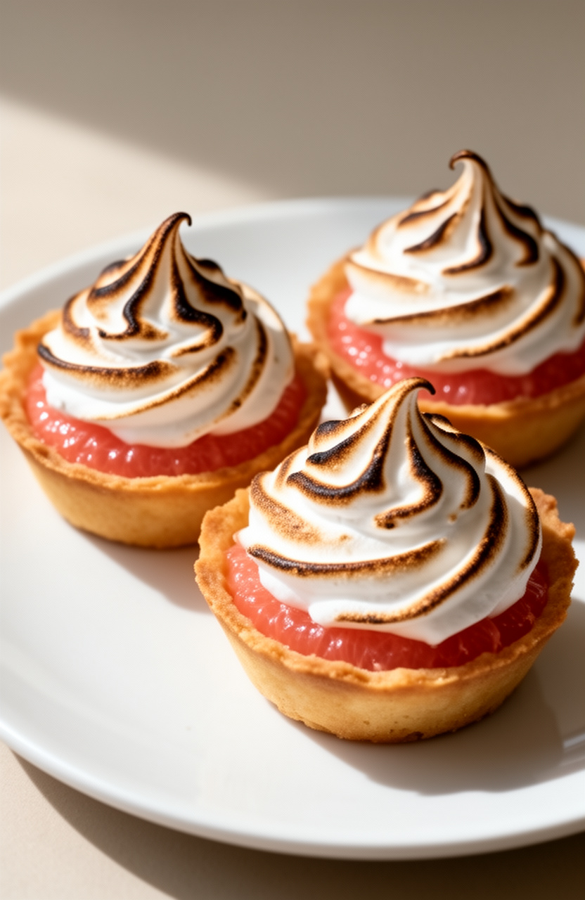 Grapefruit Meringue Tartlets