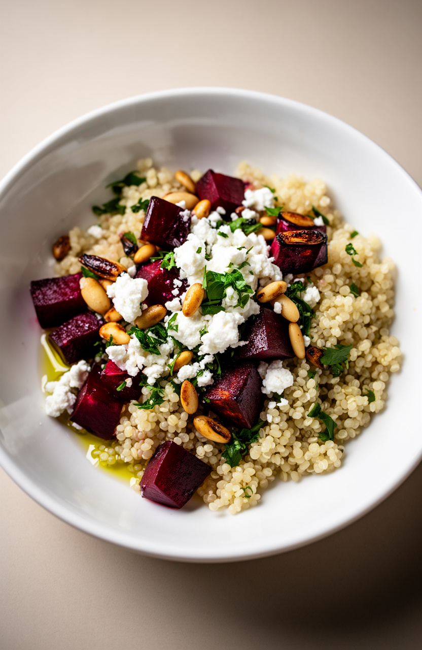 Herbed Couscous with Roasted Beets
