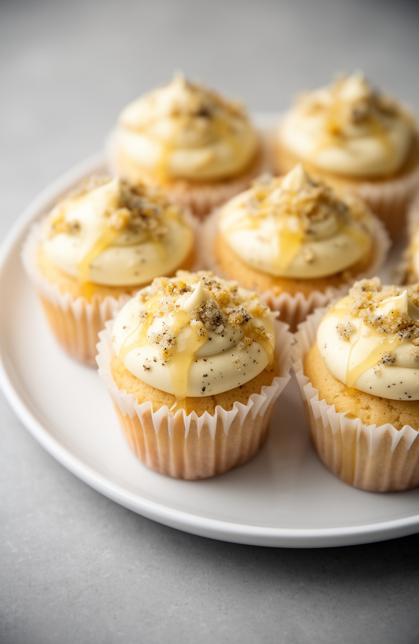 Honey Chamomile Earl Grey Cupcakes