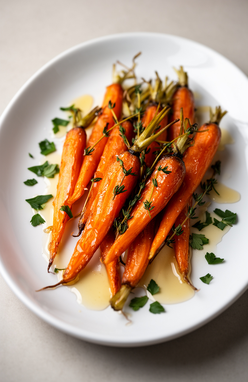 Honey Glazed Roasted Carrots