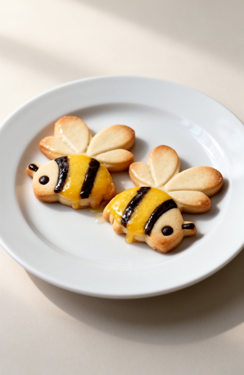 Lavender Honey Bumblebee Cookies