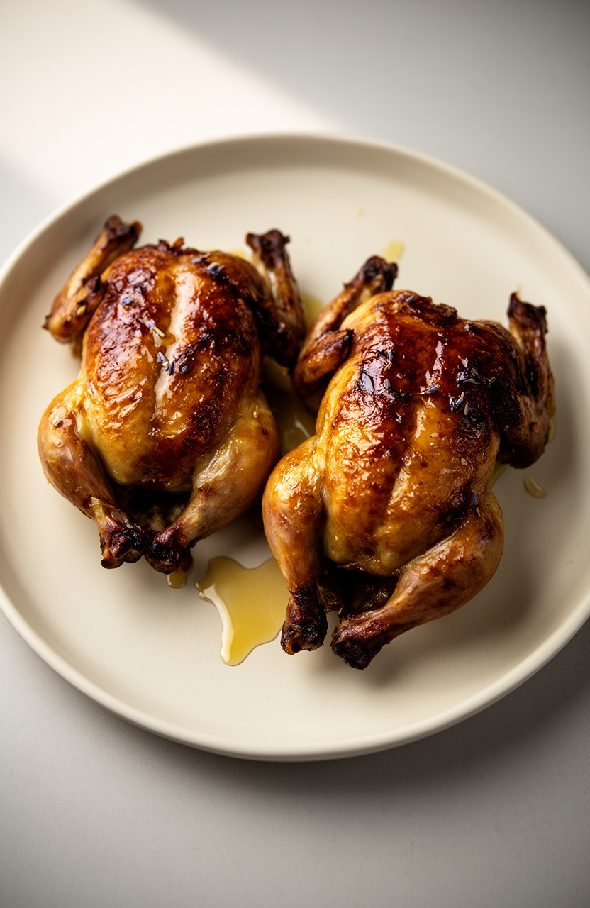 Lavender Honey Cornish Hens