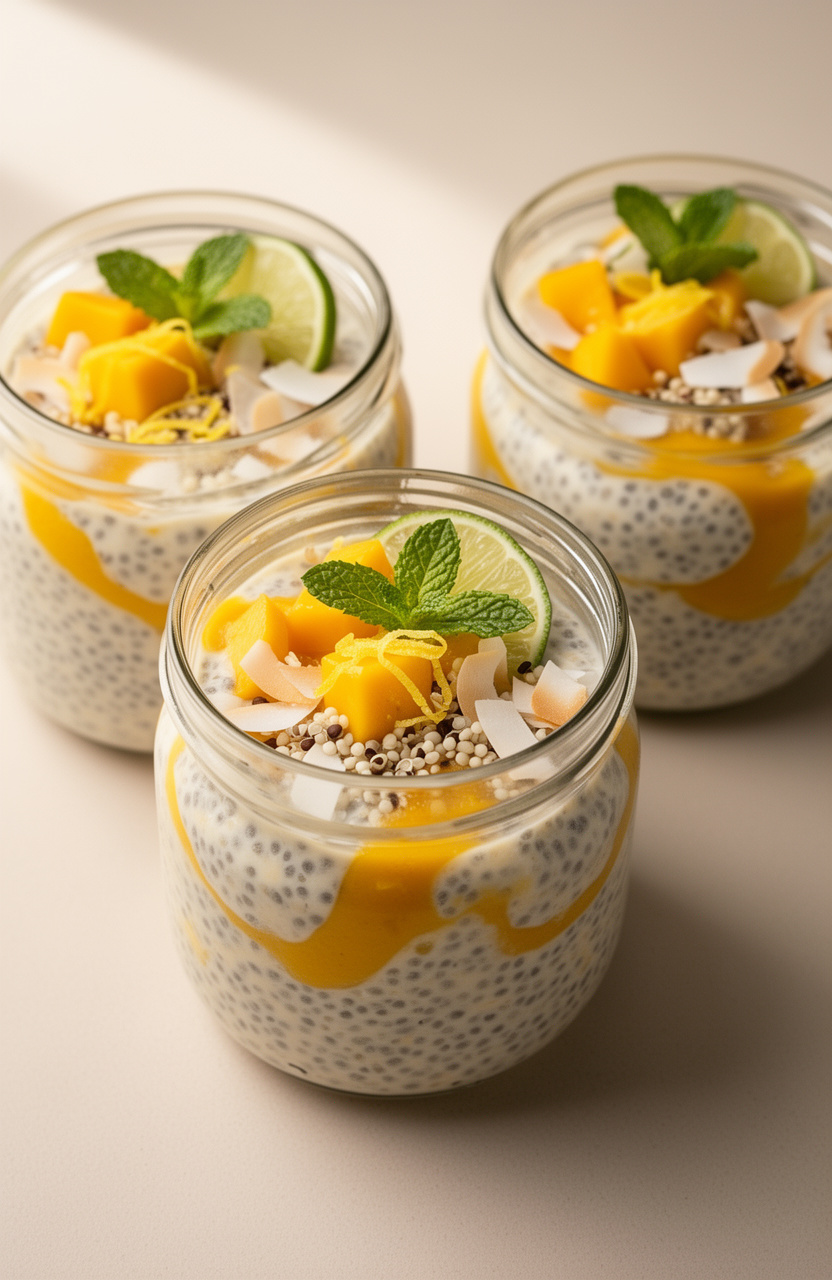 Mango Coconut Chia Pudding