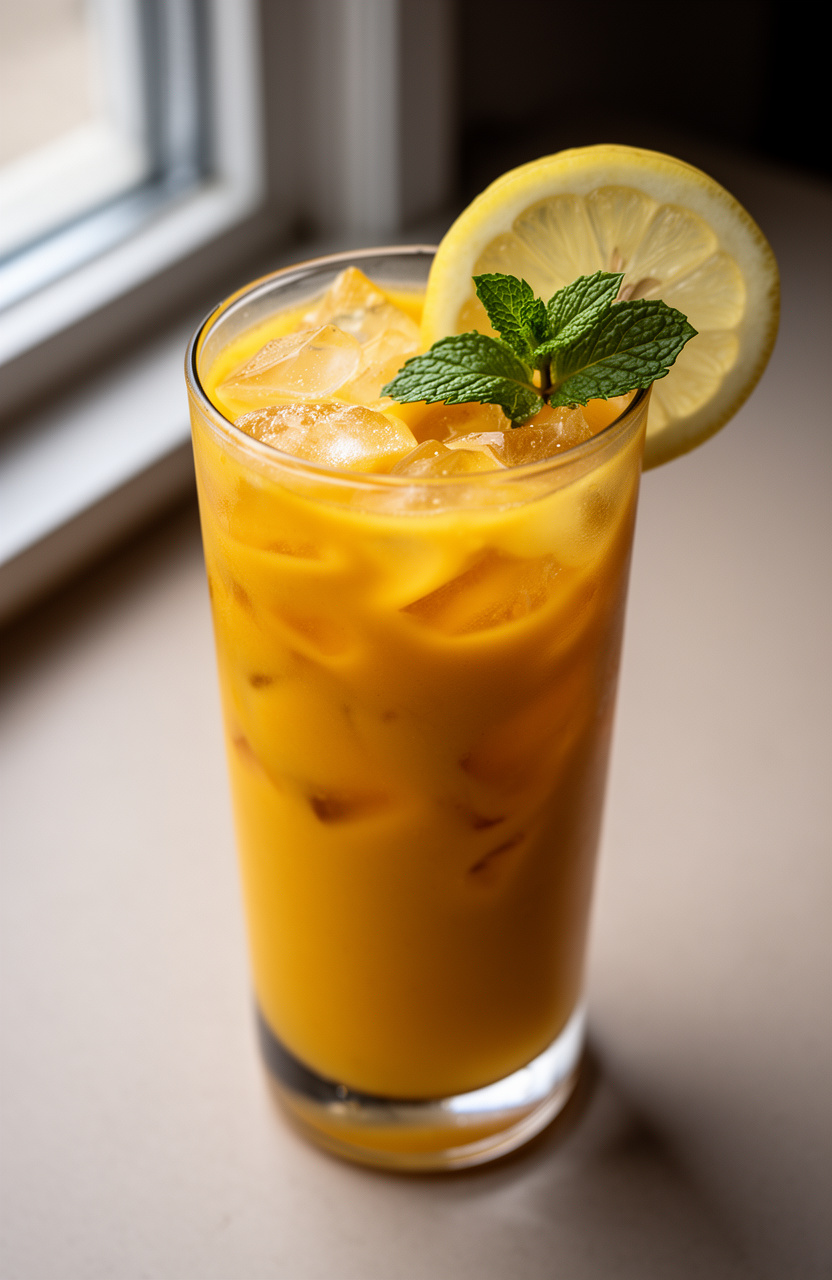 Mango Turmeric Sunshine Lemonade