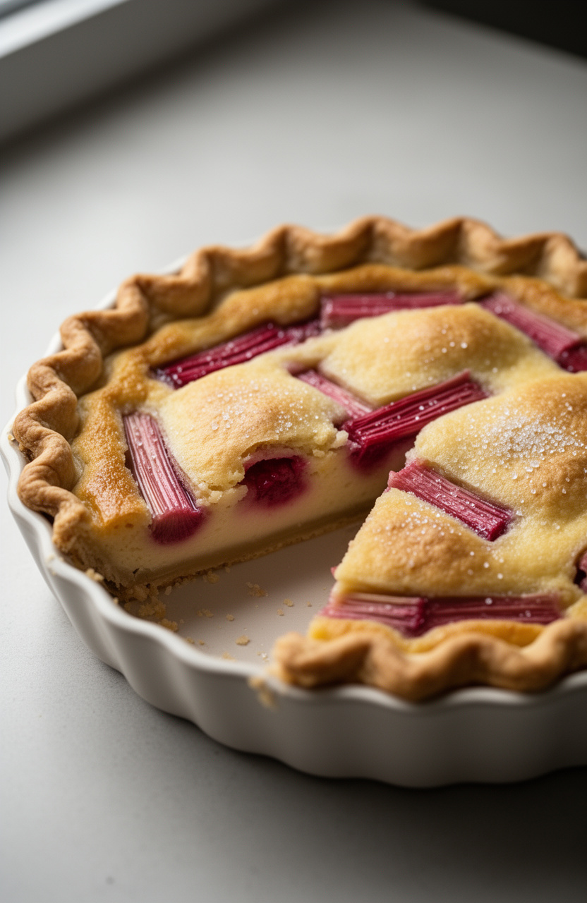 Old-Fashioned Rhubarb Custard Pie