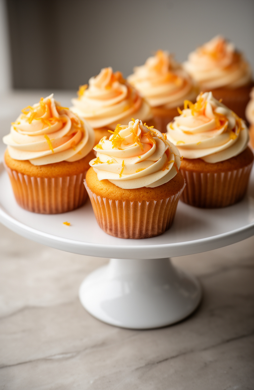 Orange Creamsicle Dreamsicle Cupcakes