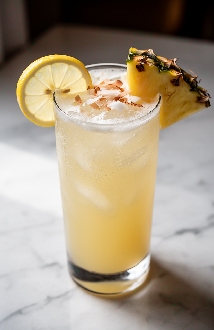 Pineapple Coconut Tropical Lemonade
