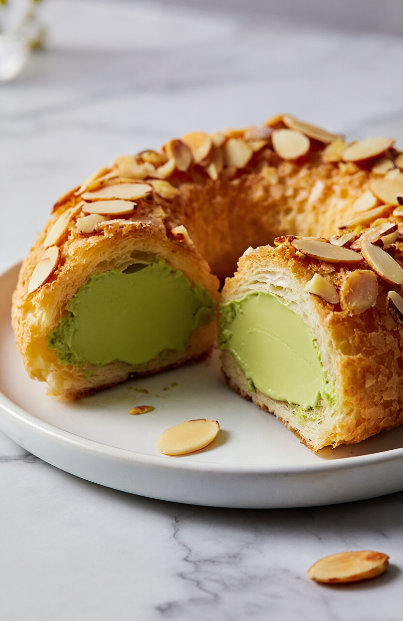 Pistachio Cream Puff Ring