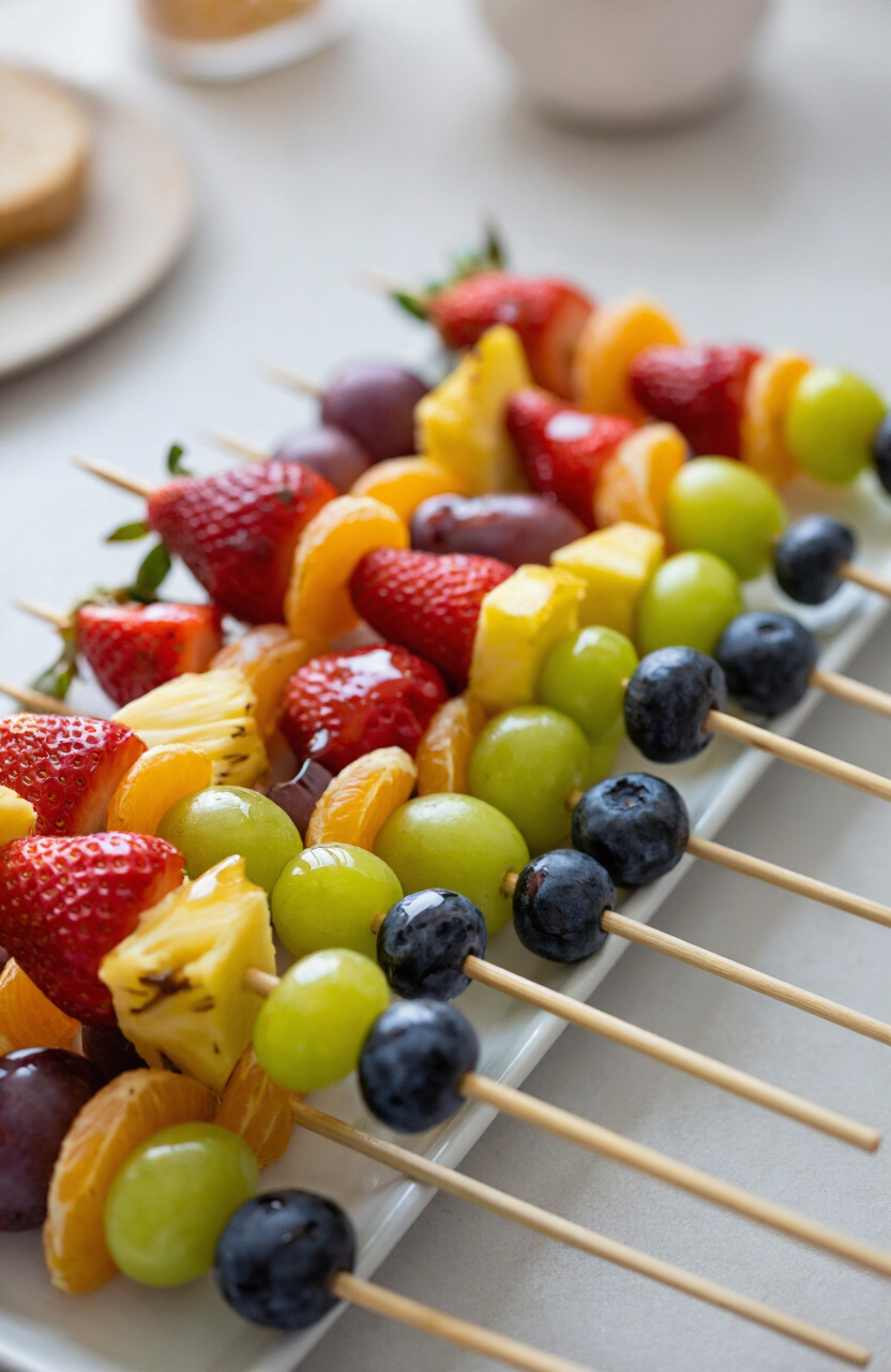 Rainbow Fruit Kabob Arrangement