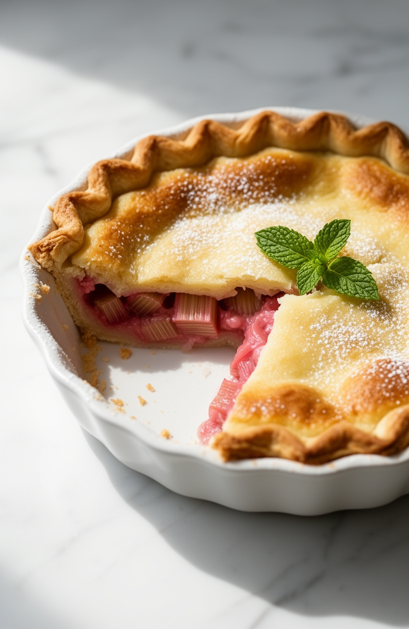 Rhubarb Custard Pie