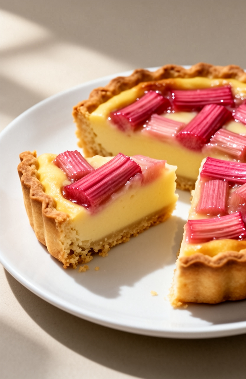 Rhubarb Custard Tart