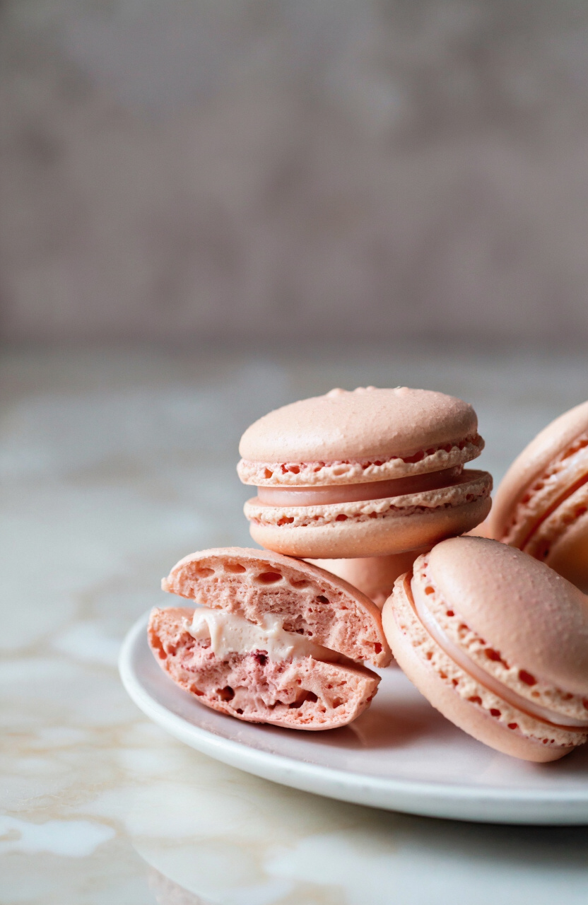 Rosewater Macarons with Buttercream