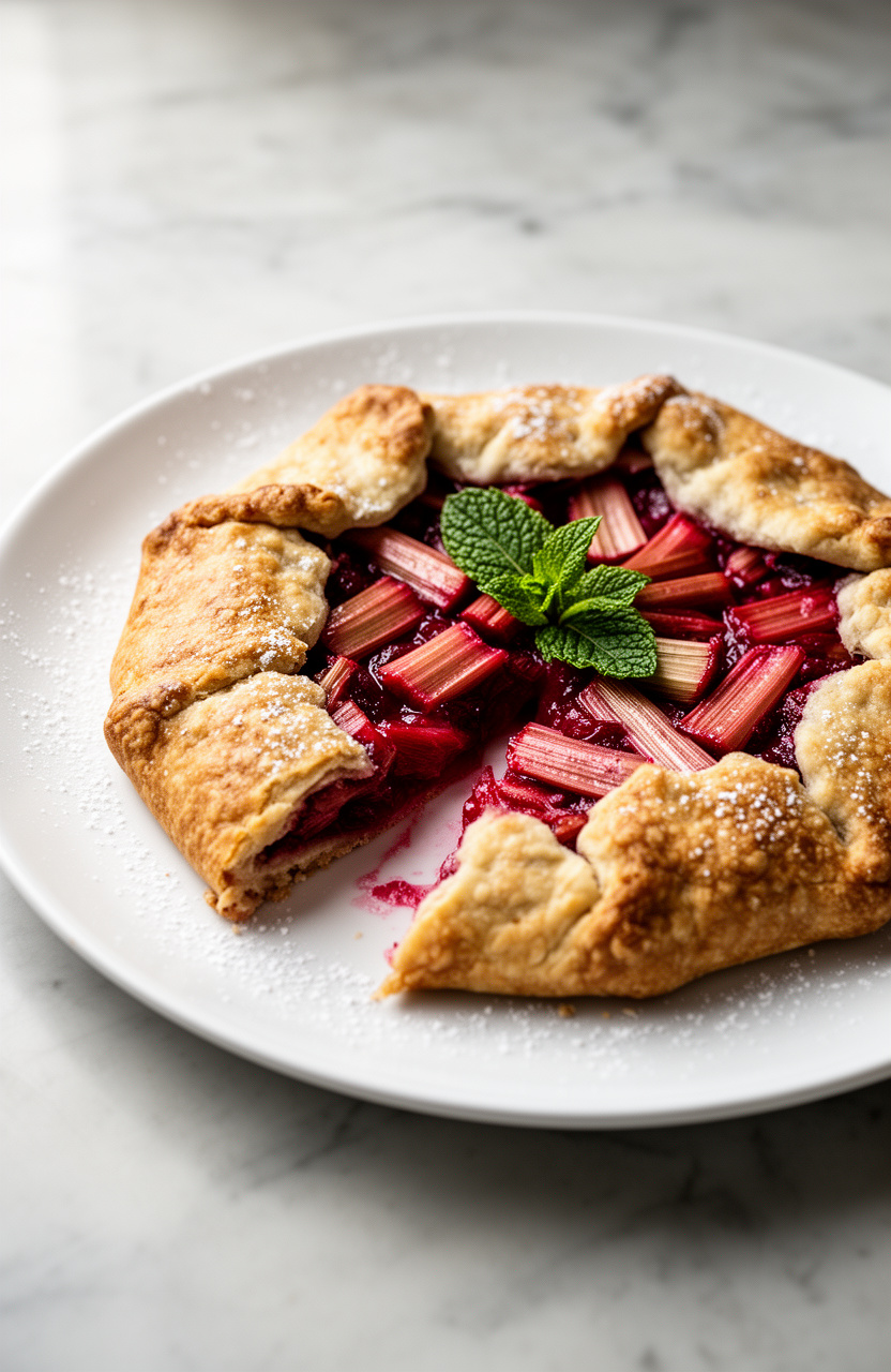 Rustic Rhubarb Galette