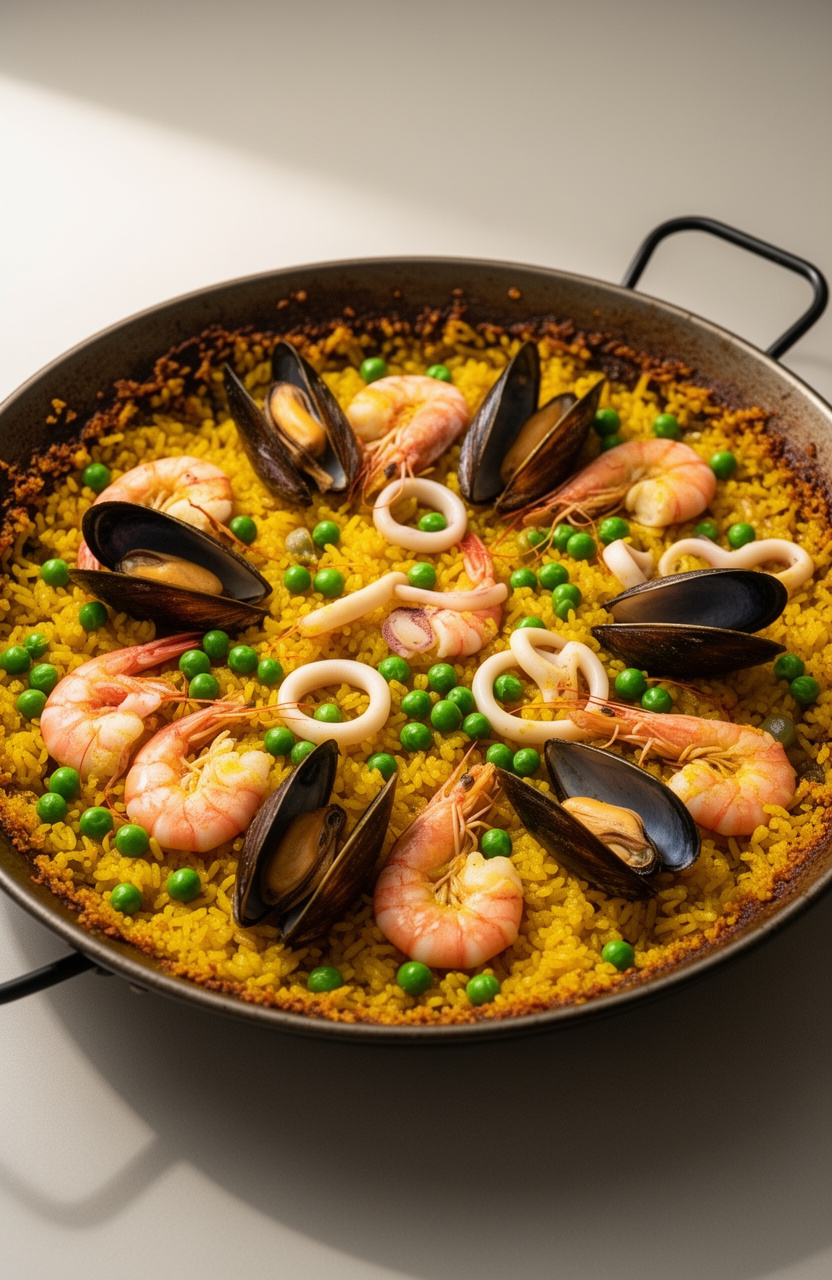 Saffron Seafood Paella