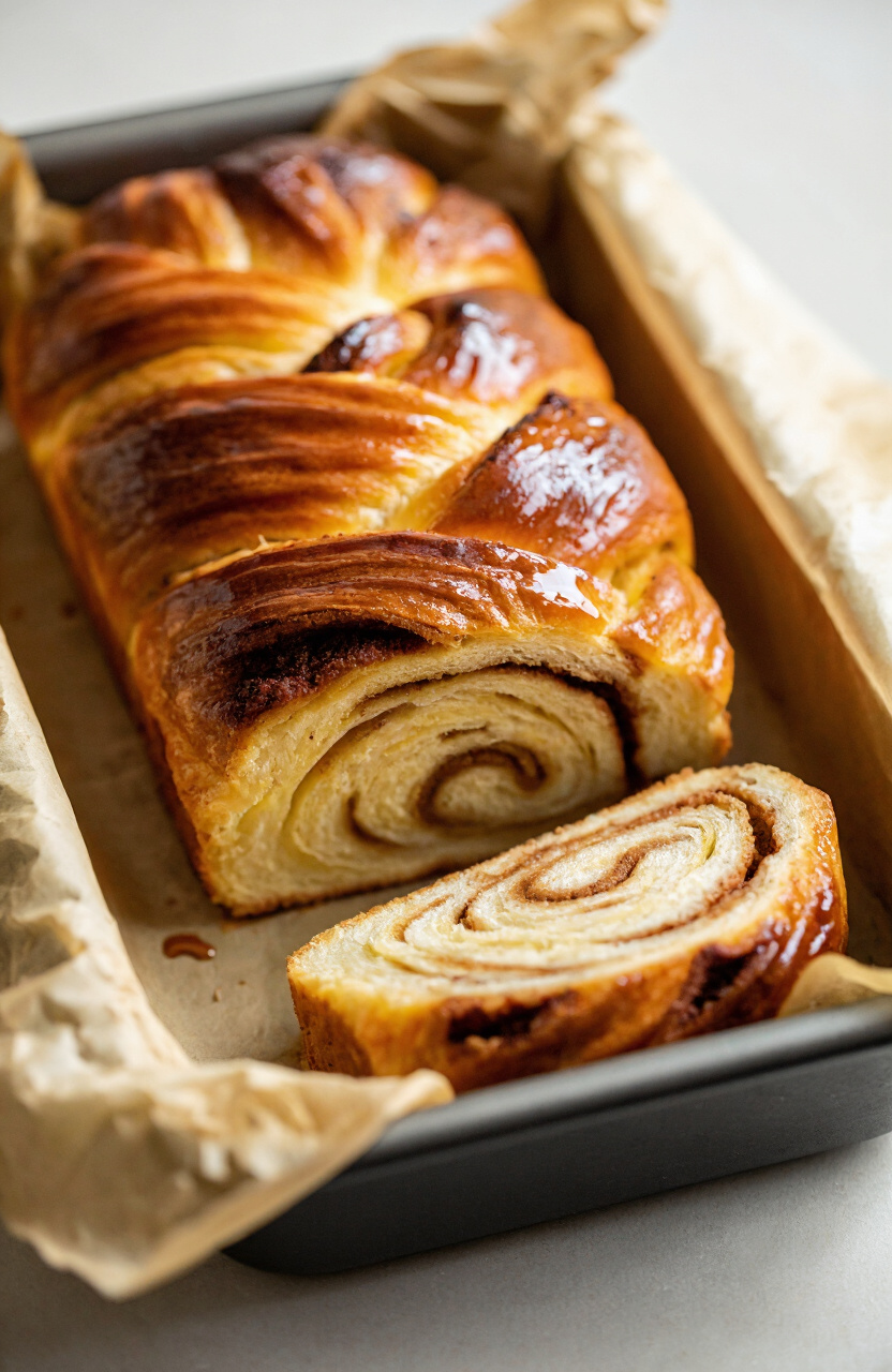 Spiced Honey Glazed Babka