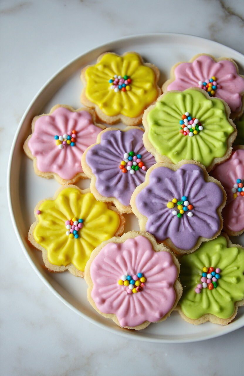 Spring Flower Sugar Cookies