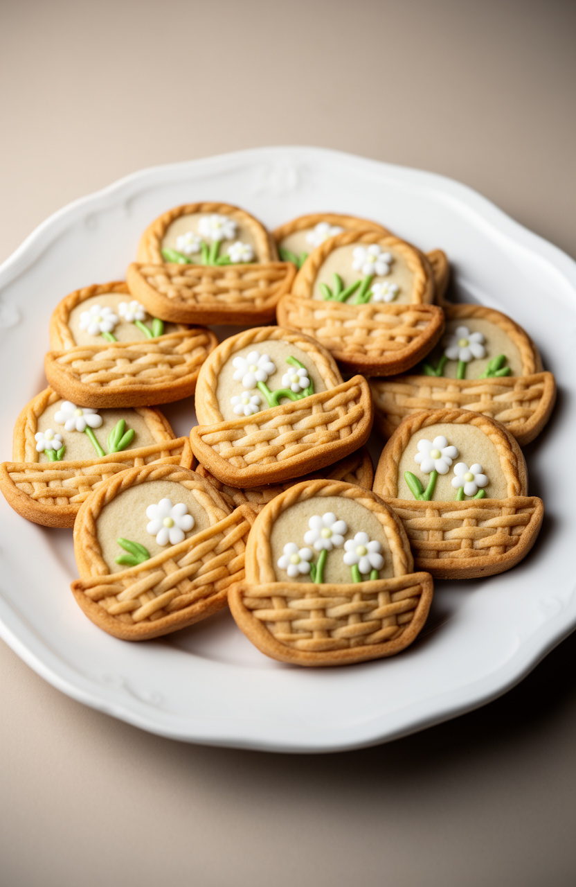 Spring Garden Basket Sugar Cookies