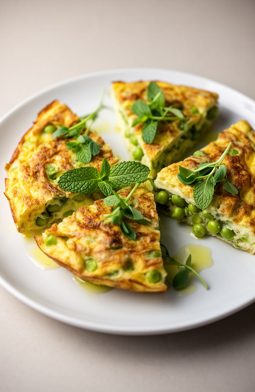 Spring Pea and Mint Frittata