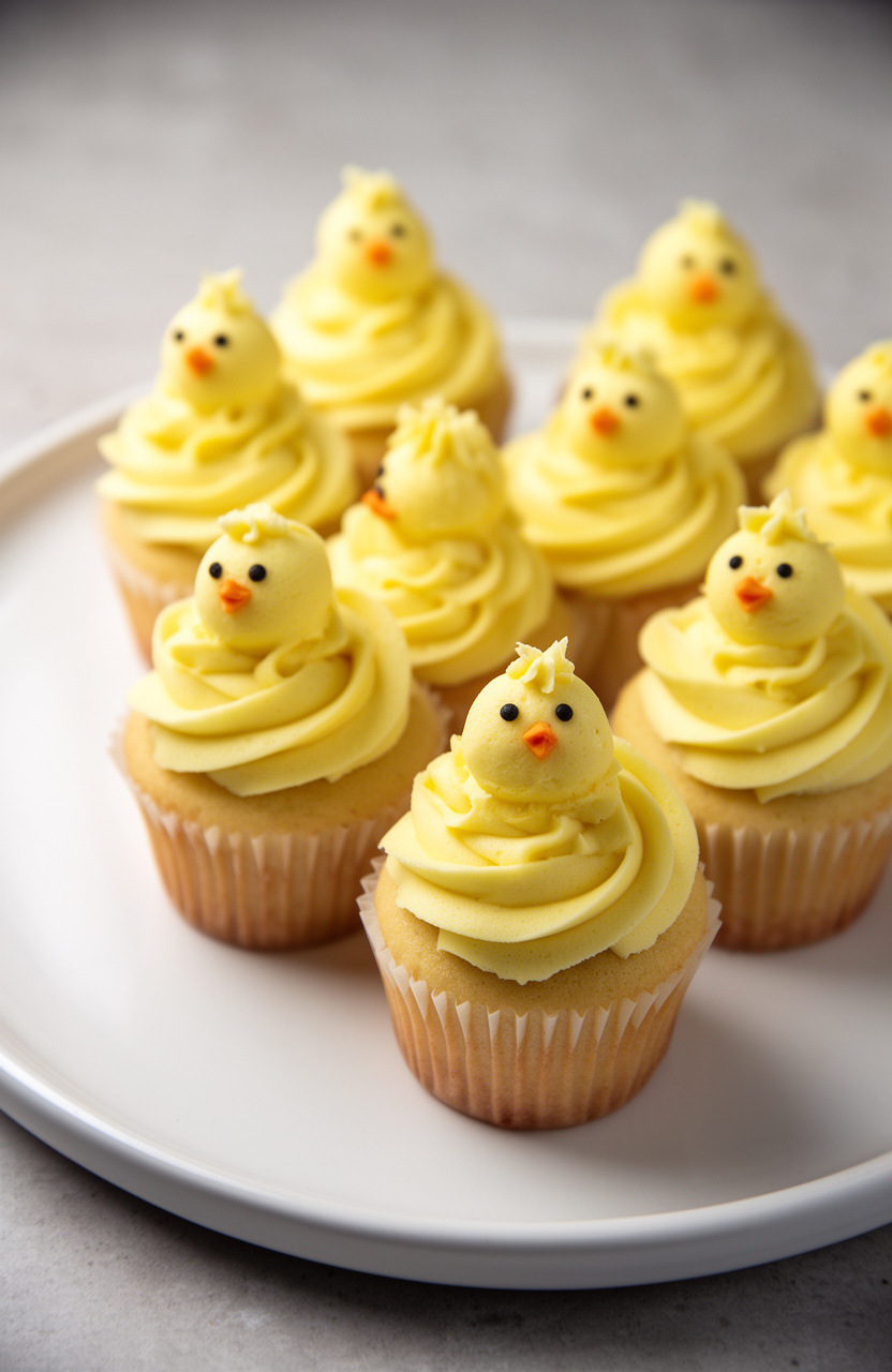 Strawberry Lemonade Chick Cupcakes