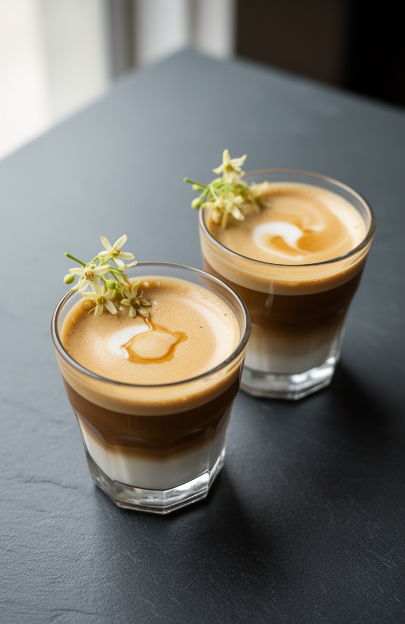 Vanilla Elderflower Cortado