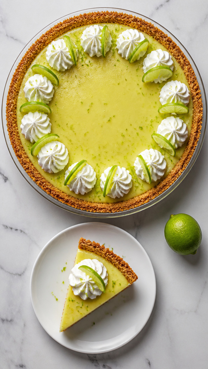 Authentic Key Lime Pie with Graham Cracker Crust