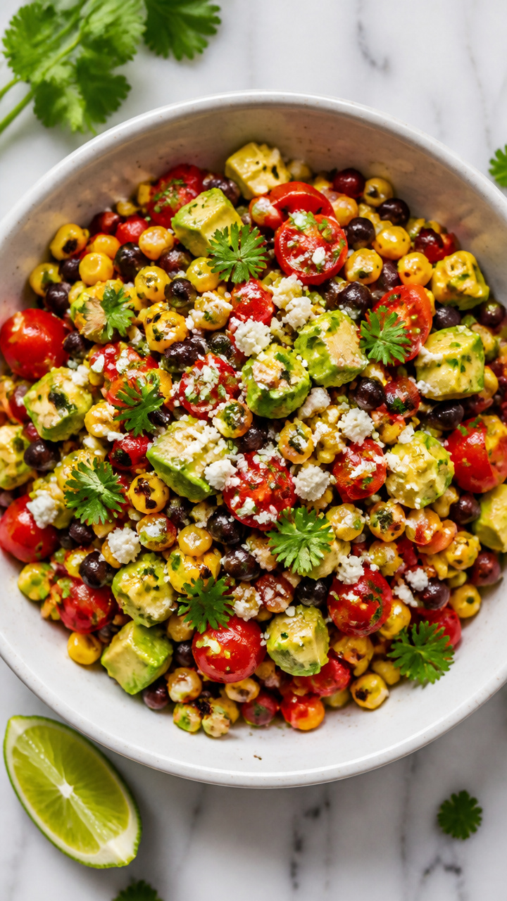 Spicy Southwest Corn Summer Salad Bowl