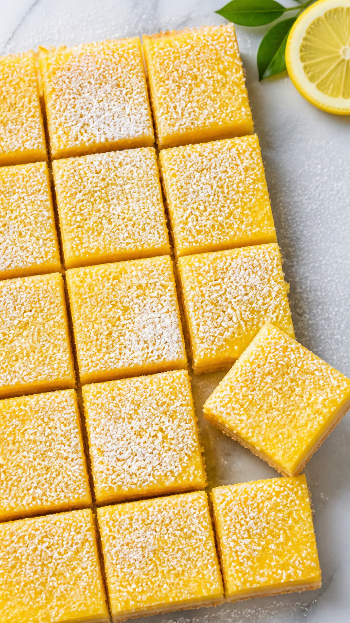 Tangy Lemon Bars Recipe with Shortbread Crust